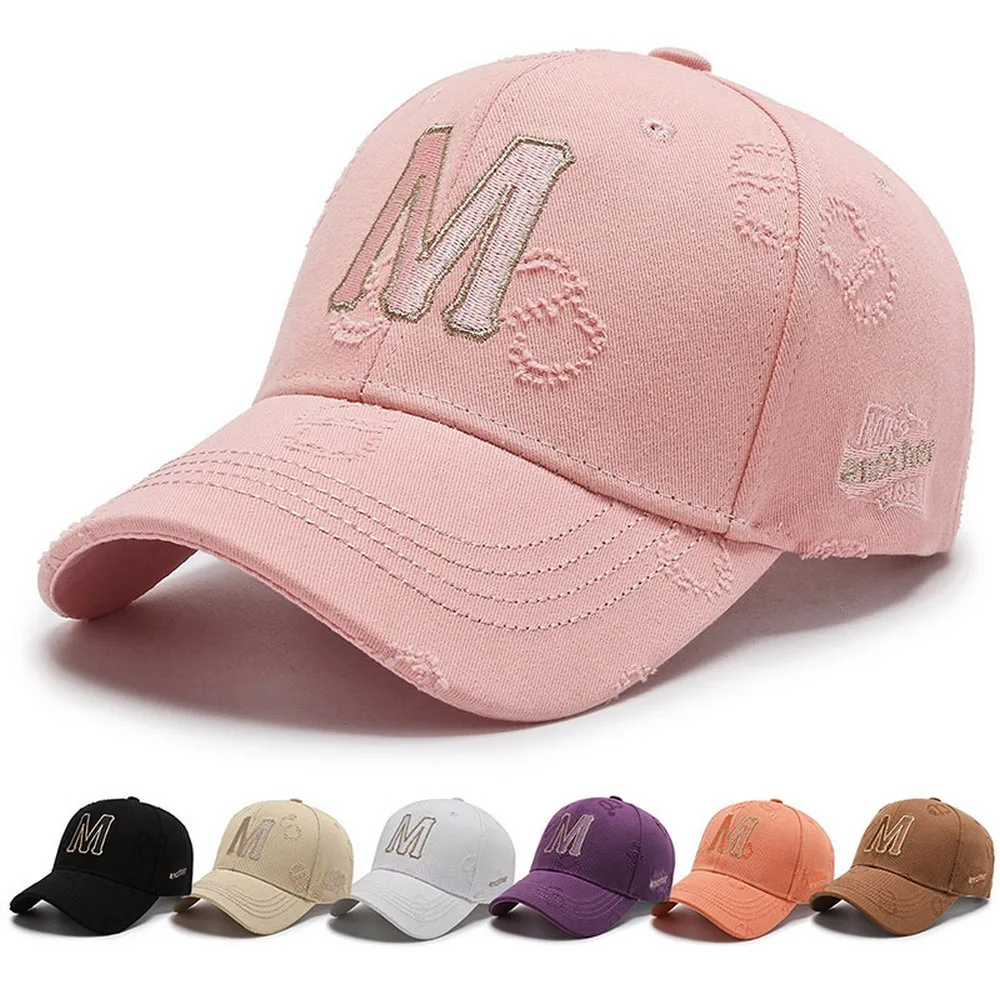 Бейсболка женская с вышивкой Kpop хлопковая кепка M обхватом 56-60 см в повседневном