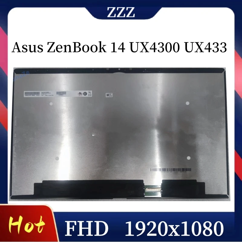 14 &quotAsus ZenBook UX4300 UX433 U4300 UX433F UX433FN ЖК-экран в сборе FHD 1920x1080 Замена матрицы панели