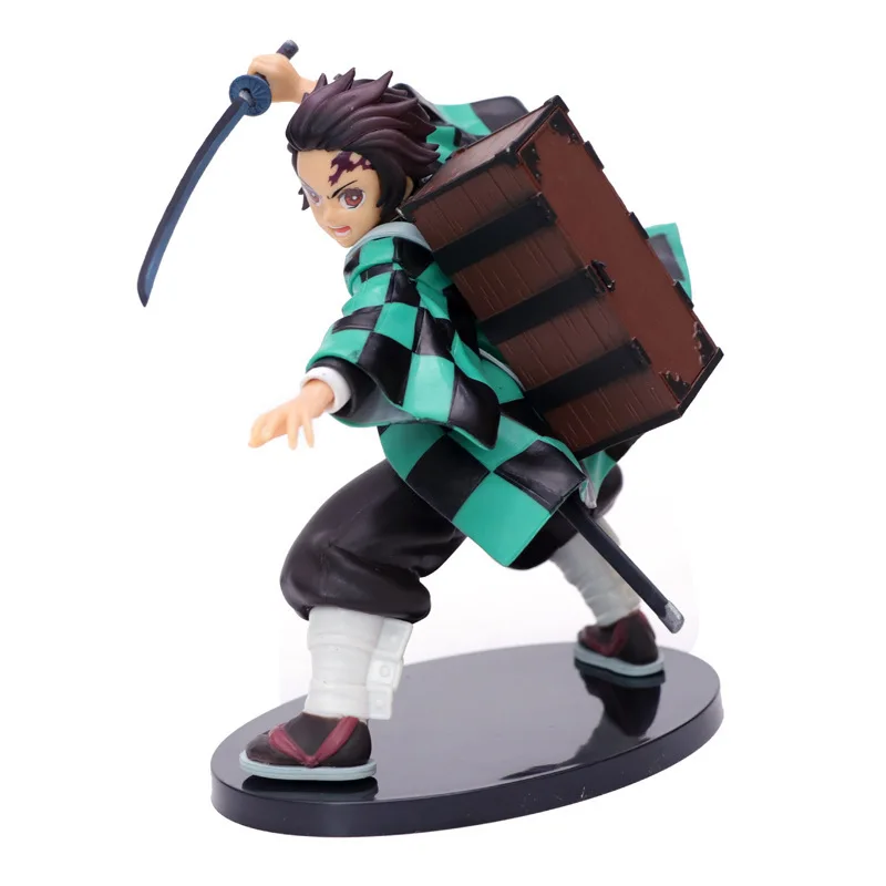 

20cm Demon Slayer Anime Figure Kamado Tanjiro Back Box PVC Action Figurine Model Boys And Girls Childrens Toys Surprise Gifts