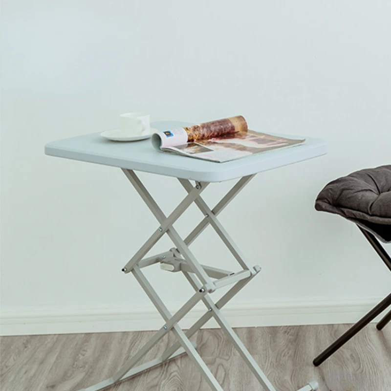 

Складной стол, подъемный столик для балкона, маленький стол, обеденный стол, простой переносной квадратный обеденный стол для дома и улицы