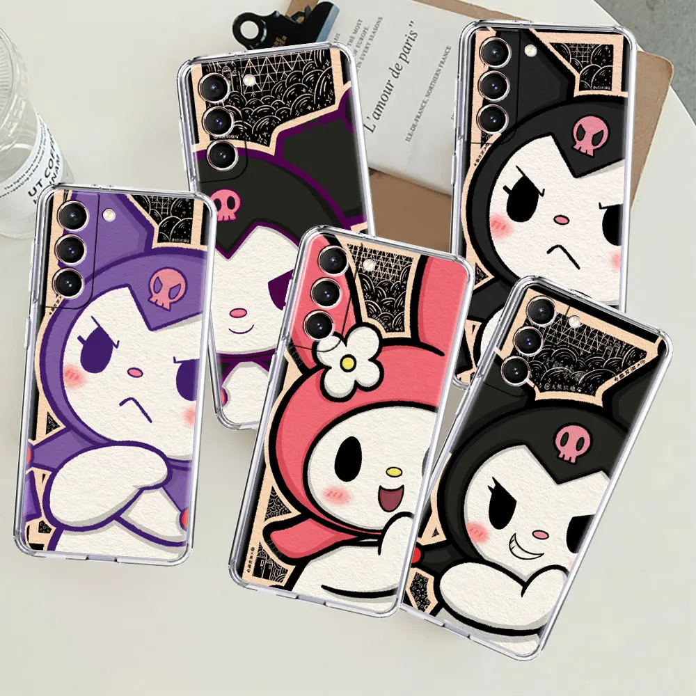 

Clear Case For Samsung Galaxy S22 S20 FE S21 S10 S9 Plus Note 20 Ultra 10 Lite Transparent Phone Shell My Melody Kuromi