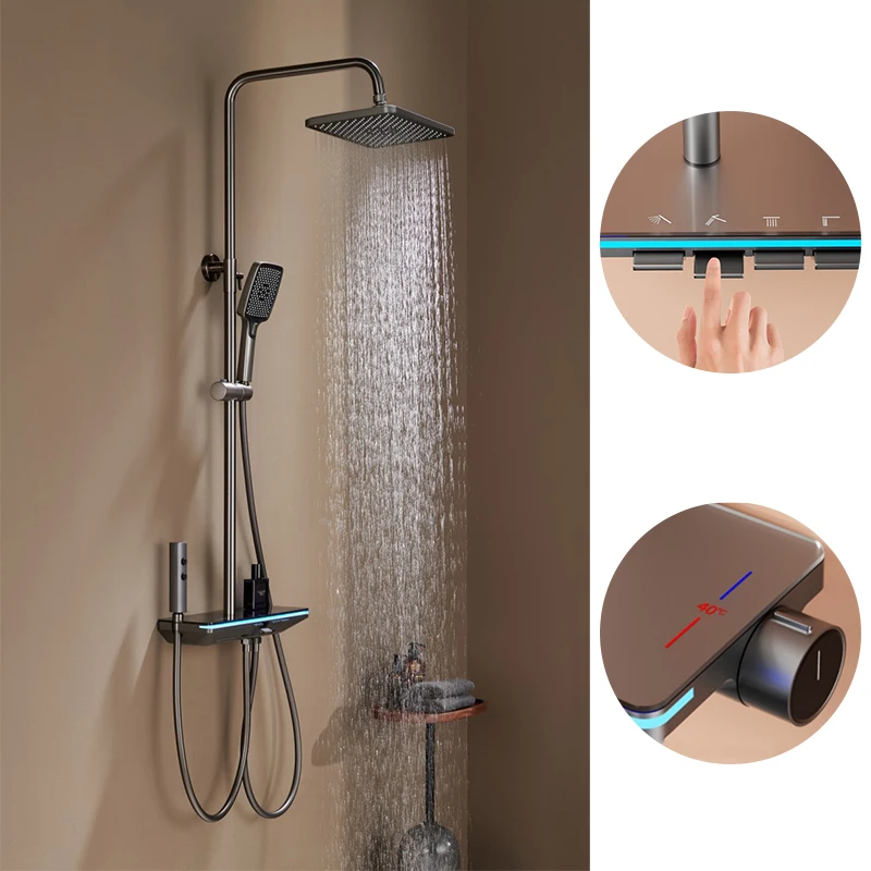 Термостатический смеситель для душа с цифровым дисплеем набор смесителей