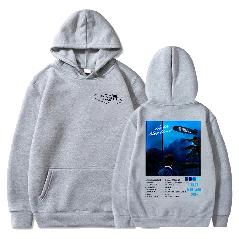 Natanael Cano Nata Montana Pop Singer Уличная Толстовка С Капюшоном 2024