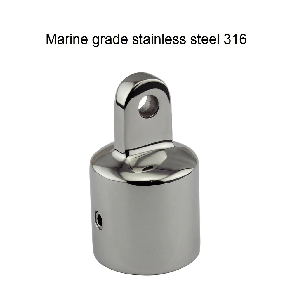 

316 Stainless Steel Bimini Top Cap Fittings 22mm 25mm Mirror Polish For Marine Boat Deck Railing Yacht Hardware Accessories