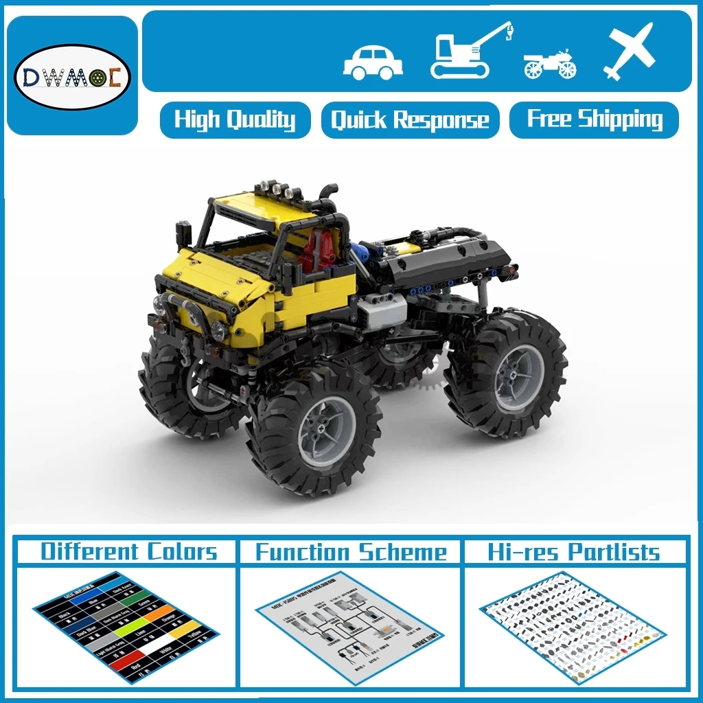 

986 шт., Детский конструктор Unimog Bigfoot SUV с дистанционным управлением