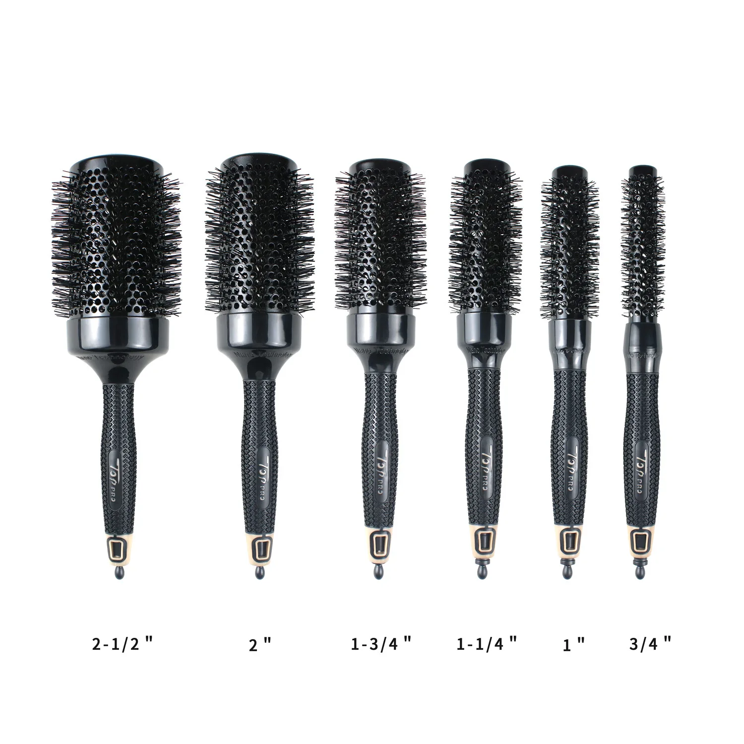 

Прямая саржевая расческа для волос, 6 типов, натуральная щетина кабана, вращающаяся кисть, Круглый цилиндр, для выдувания, завивки, «сделай с...