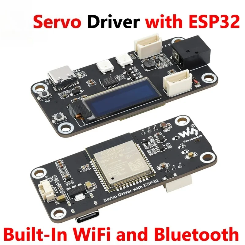 Фото Плата расширения Waveshare ESP32 для сервоприводов со встроенным Wi-Fi/Bluetooth, специализированная плата драйвера для умных сервоприводов с последовательной шиной, 6-12В №3