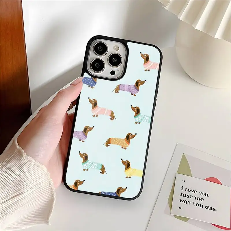 Чехол для телефона с собакой таксы Samsung S22 S7 S8 S9 S10 S20 S30 ULTRA Edge Plus Note 5 7 8 9 10 20 Pro