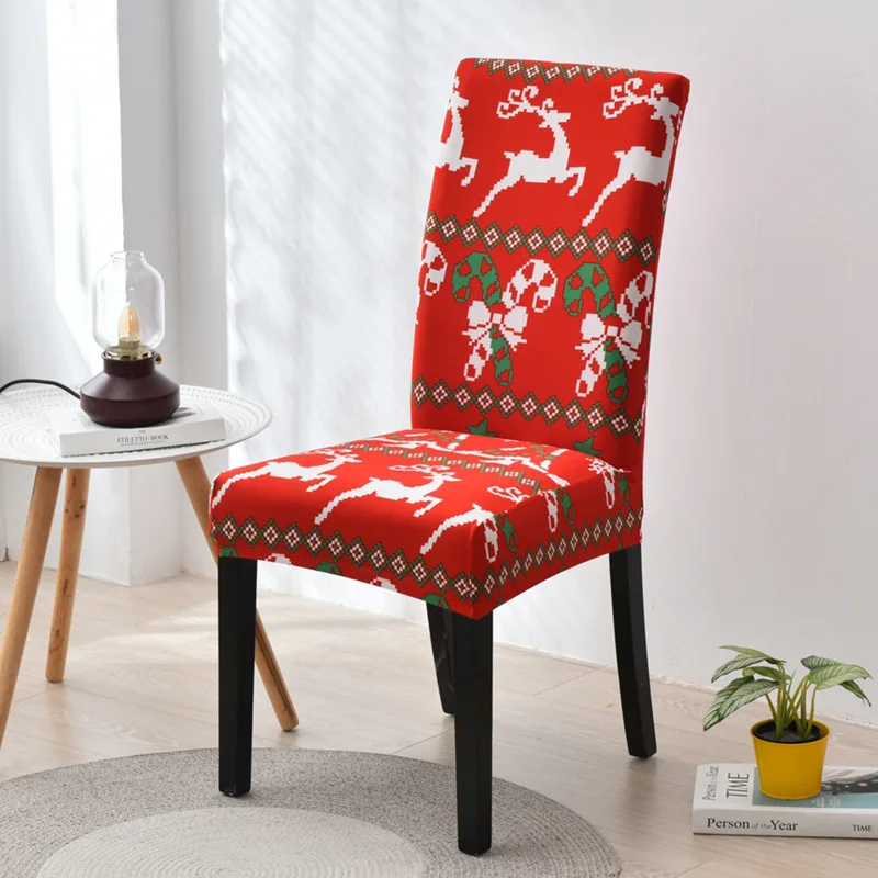 

Christmas hat chair covers directly The size fit more chairs dress up your house Christmas Chair Covers