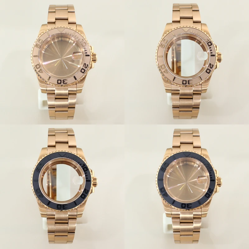 Feiyashi 40 мм корпус для часов из розового золота браслет Yacht-Master Seiko NH35 NH36 Miyota 8215 ETA2824