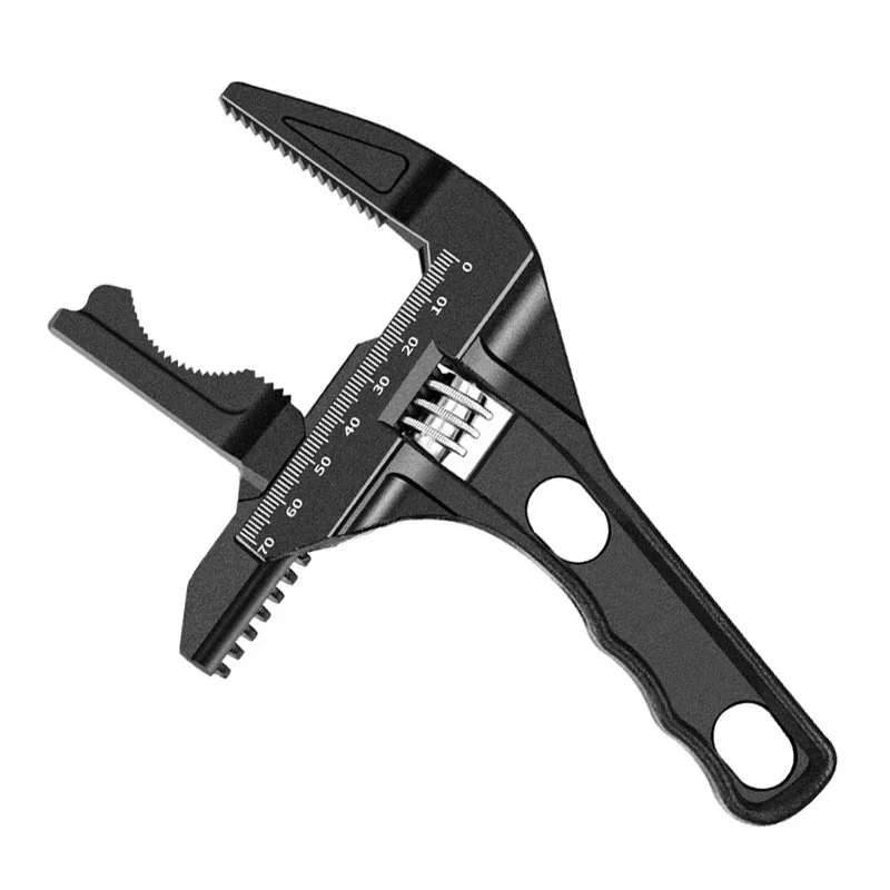 

Универсальный гаечный ключ для ванной, инструмент свободного покроя, короткий, с регулируемой ручкой, большой открытый торцевой ключ, многофункциональный гаечный ключ для кухни и ванной