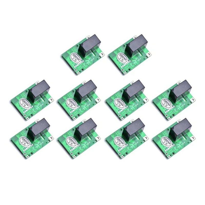 

10Pcs RE5V1C Relay Module 5V Wifi DIY Switch Dry Output Inching/Selflock Working Modes APP/Voice/LAN Control Automation