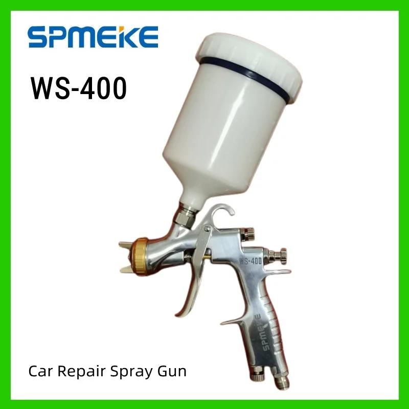

SPMEKE WS-400 HVLP Car Paint Spray Gun 600cc Gravity Feed Pneumatic Tool Coating WS400 Car Repair Low Pressure Spray Paint