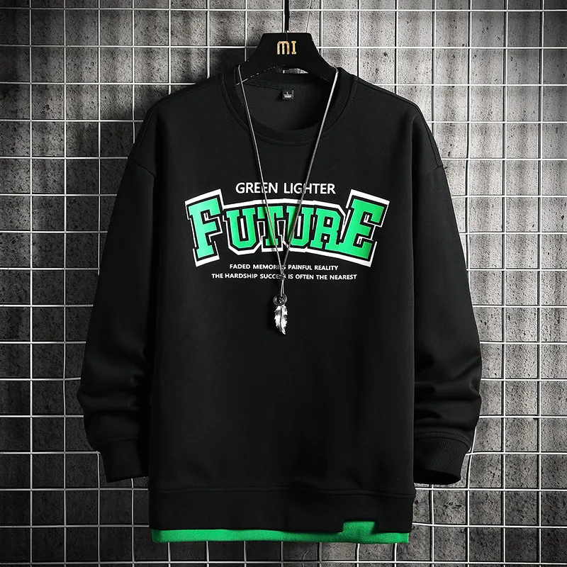 

Свитшот мужской с круглым вырезом, уличная одежда в стиле хип-хоп, худи в стиле Харадзюку, новые мужские толстовки, осень 2023