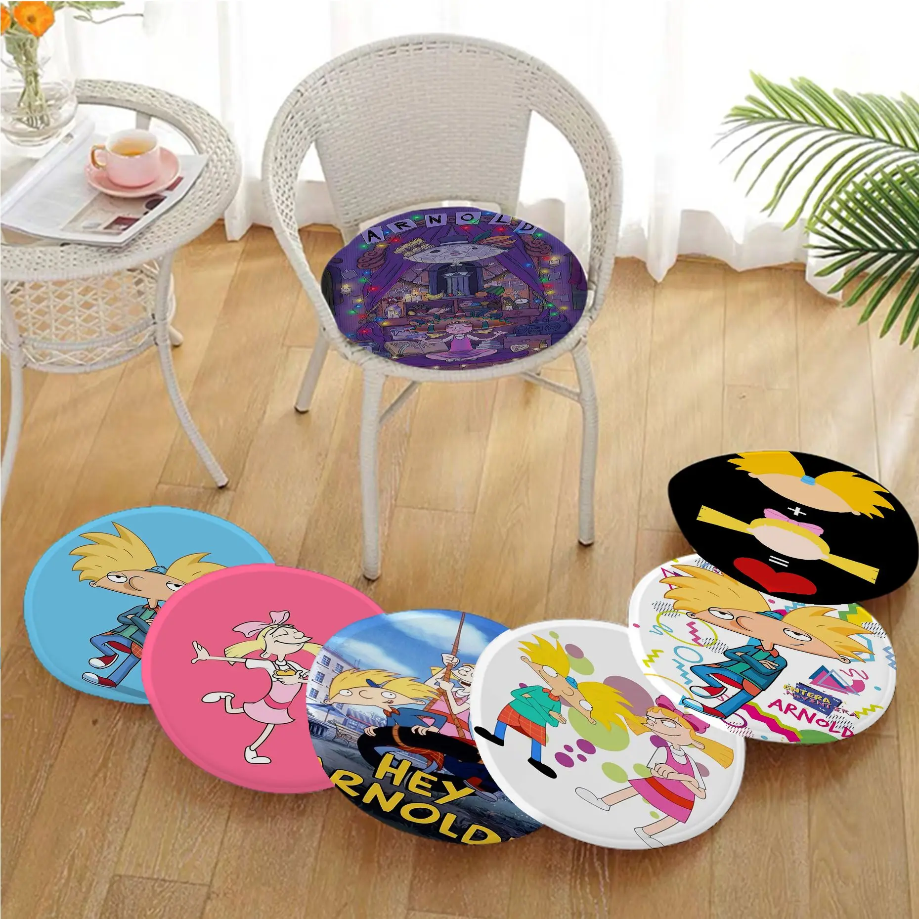 

Hey Arnold Square Stool Pad Patio Home Kitchen Office Chair Seat Cushion Pads Sofa Seat 40x40cm Sofa Decor Tatami