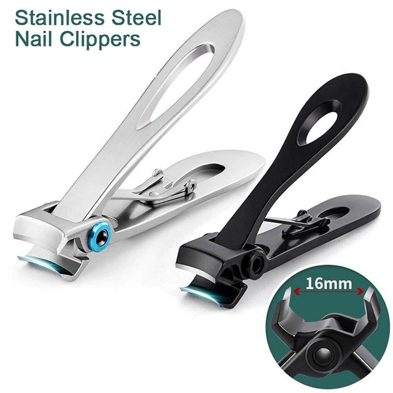

Stainless Steel Large Opening Nail Clippers Cutter Trimmer Manicure Scissors Thick Hard Toenail Fingernail Pedicure Tools