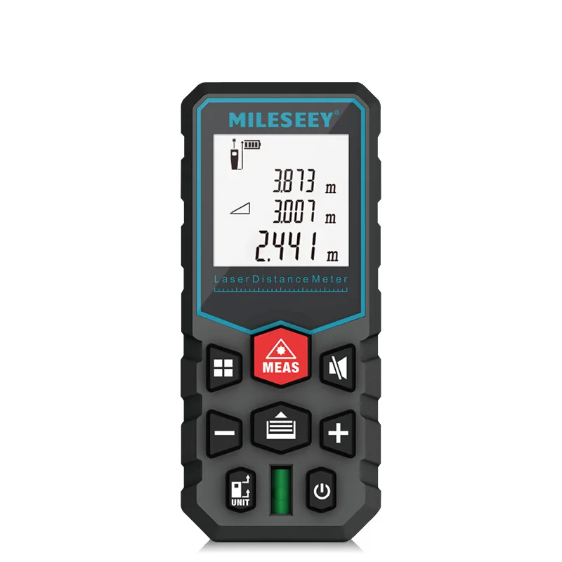 

Mileseey laser distance meter electronic roulette laser digital tape rangefinder trena metro laser range finder measuring tape