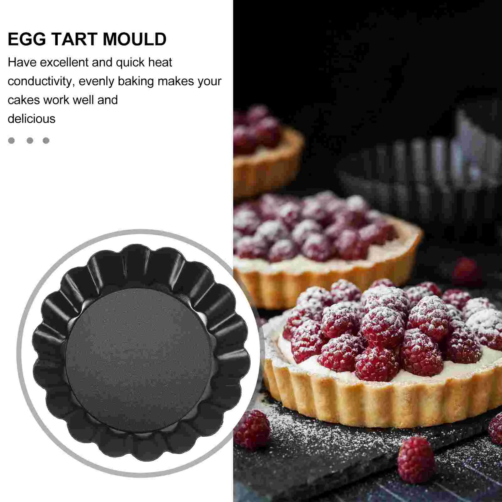 8 шт. противень для яичного пирога мини-тортик чашки кекса съемный нижний пирог