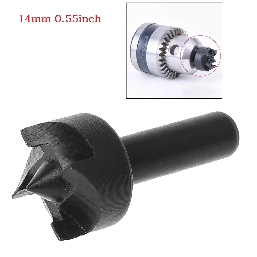 

Mini Plum Blossom Thimble Drill Bit Tungsten Steel Lathe Machine Woodworking DIY Tool Durable 30mm Drill Bit