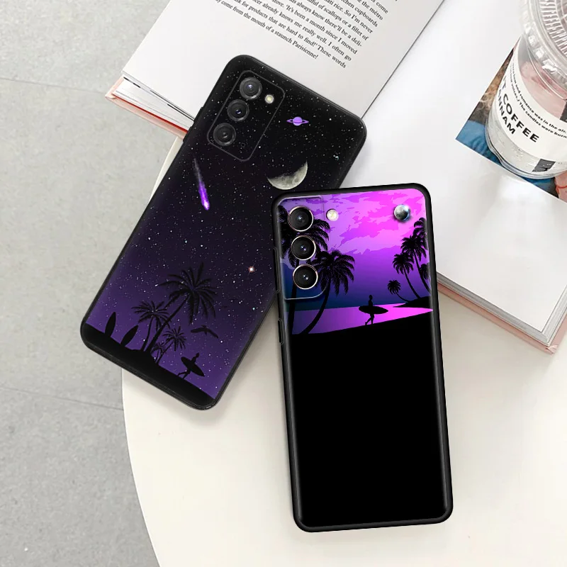 Чехлы для телефонов Samsung S24 Plus Note20 Ultra S23 FE S22 S21 S20 мягкий чехол путешествий с