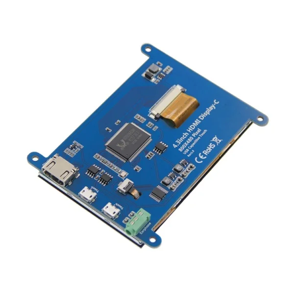 4 3 дюймовый Raspberry Pi HDMI дисплей 3B +/4B USB емкостный сенсорный экран |