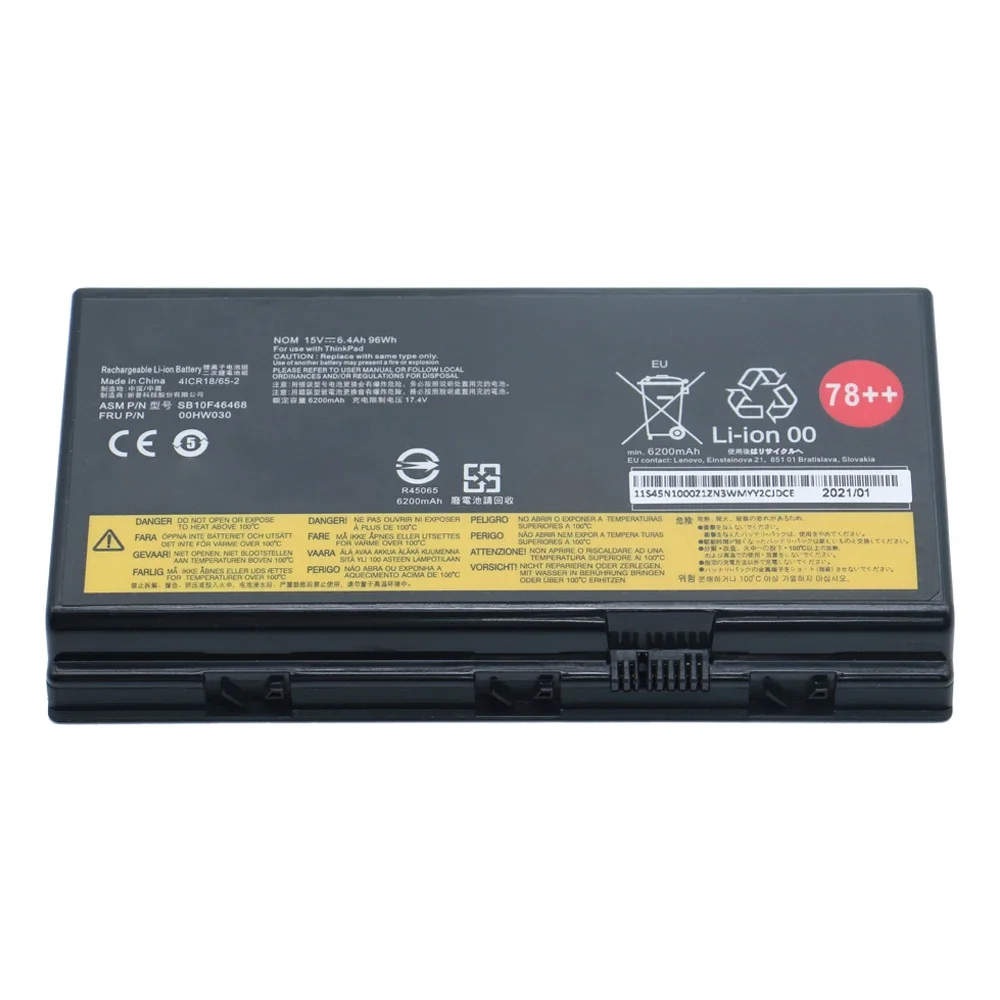 SHUOZB аккумулятор для ноутбука Lenovo ThinkPad P70 P71 P72 00HW030 01AV451 SB10F46468 20ER003QGE 20HK0003GE 15 В 96 Втч