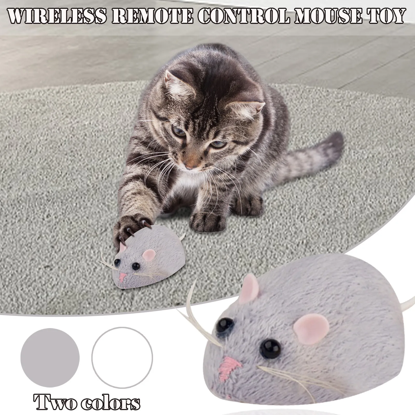 

Scary Infrared Remote Friend Control Cat Mouse Cheese & Wireless Toy To Simulate Education Magnetic Animals for Toddler Boys
