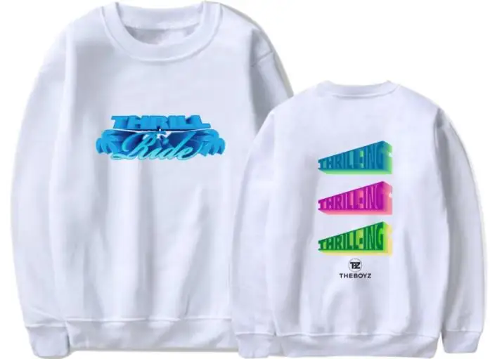 

Новое поступление, худи в стиле K-POP the boyz с рисунком нового альбома, ретро-дизайн, флисовый пуловер с круглым вырезом в стиле унисекс, Свитшот