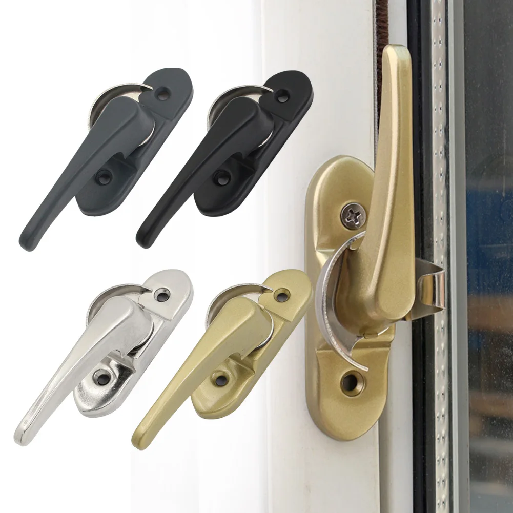 

Door Sash Lock Bidirectional Doors Sash Lock Jammer Hasp Child Safe Security Lock Push-pull Latch Hardware