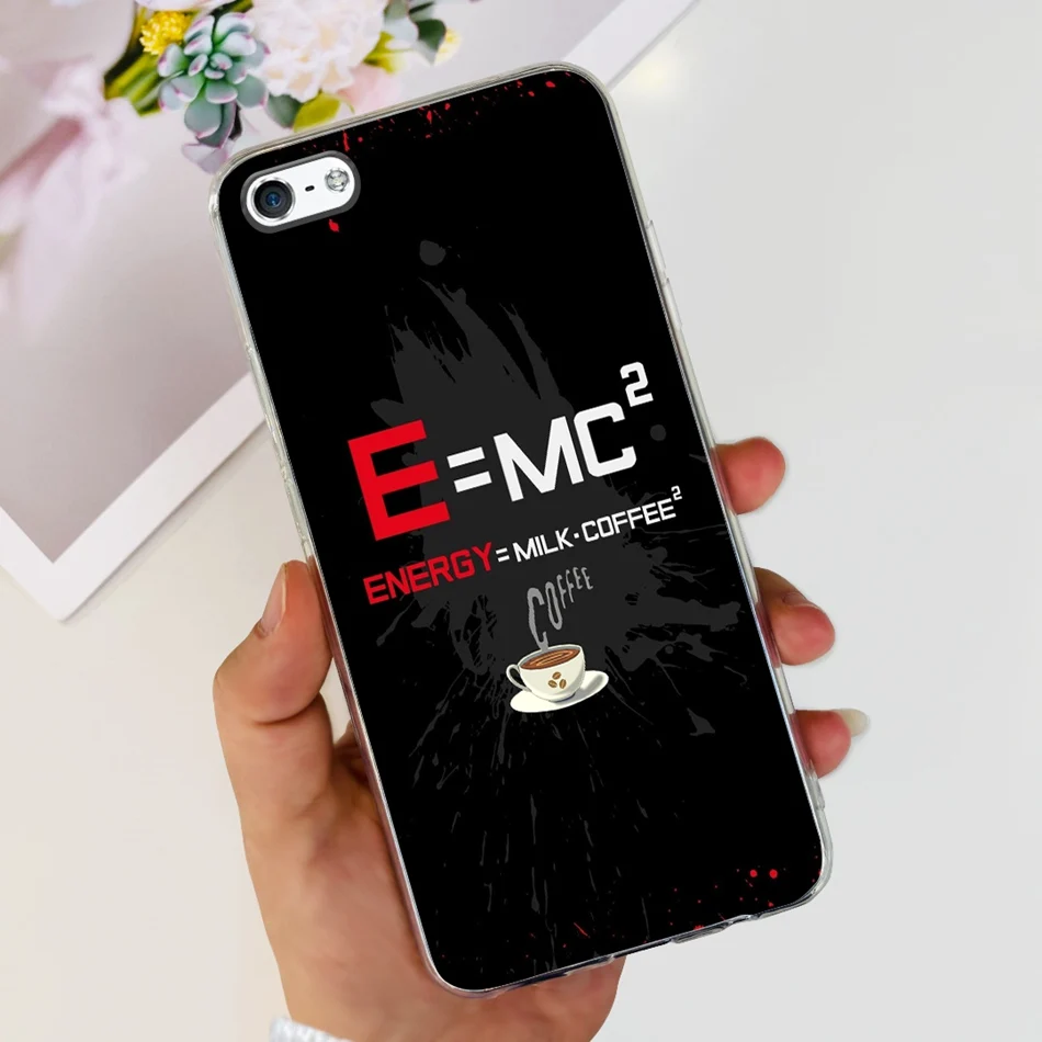 Чехол для iPhone 5 5s SE (2016) Модный чехол телефона с рисунком мягкая задняя крышка из