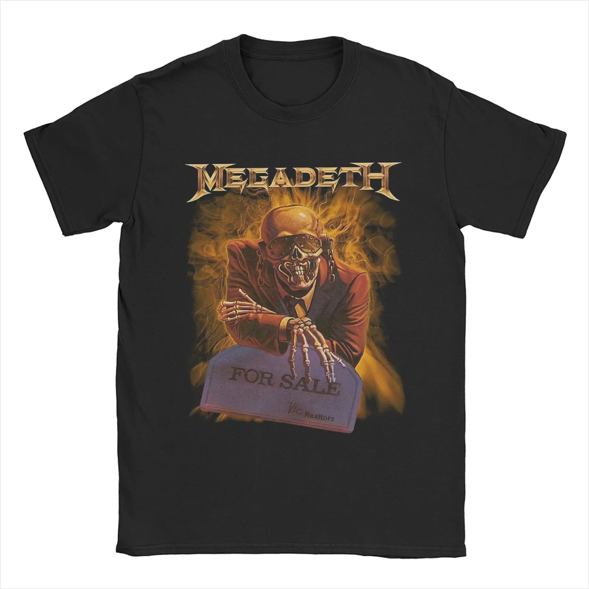 Модные футболки M-Megadeth рок-группы для мужчин и женщин хлопковая футболка одежда