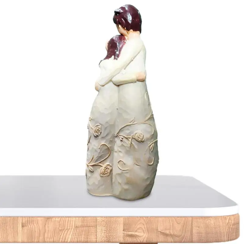 

Деревянная резная парная фигурка Love Couple с ручной росписью, скульптурные художественные украшения, Декор для дома и офиса, статуэтка, подарк...