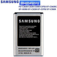 samsung original battery eb483450vu for samsung c3630 c3230 c5350 c3752 gt c3630 gt c3630c gt s5350 gt c3230 gt c3752 gt c3528