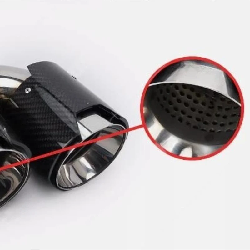 2 шт. четырехъядерный наконечник выхлопной трубы для BMW G20 G21 M340i 330i 2019-2023 глушителя