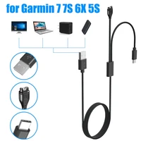 2 in 1 usb magnetic charging cable portable replacement charger cord compatible for garmin 7 7s 6x 5s venu2