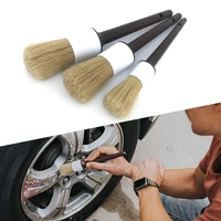 3pcs multi function detail brushes wet dry cleaning brushes soft car care products cleaning tool high quality