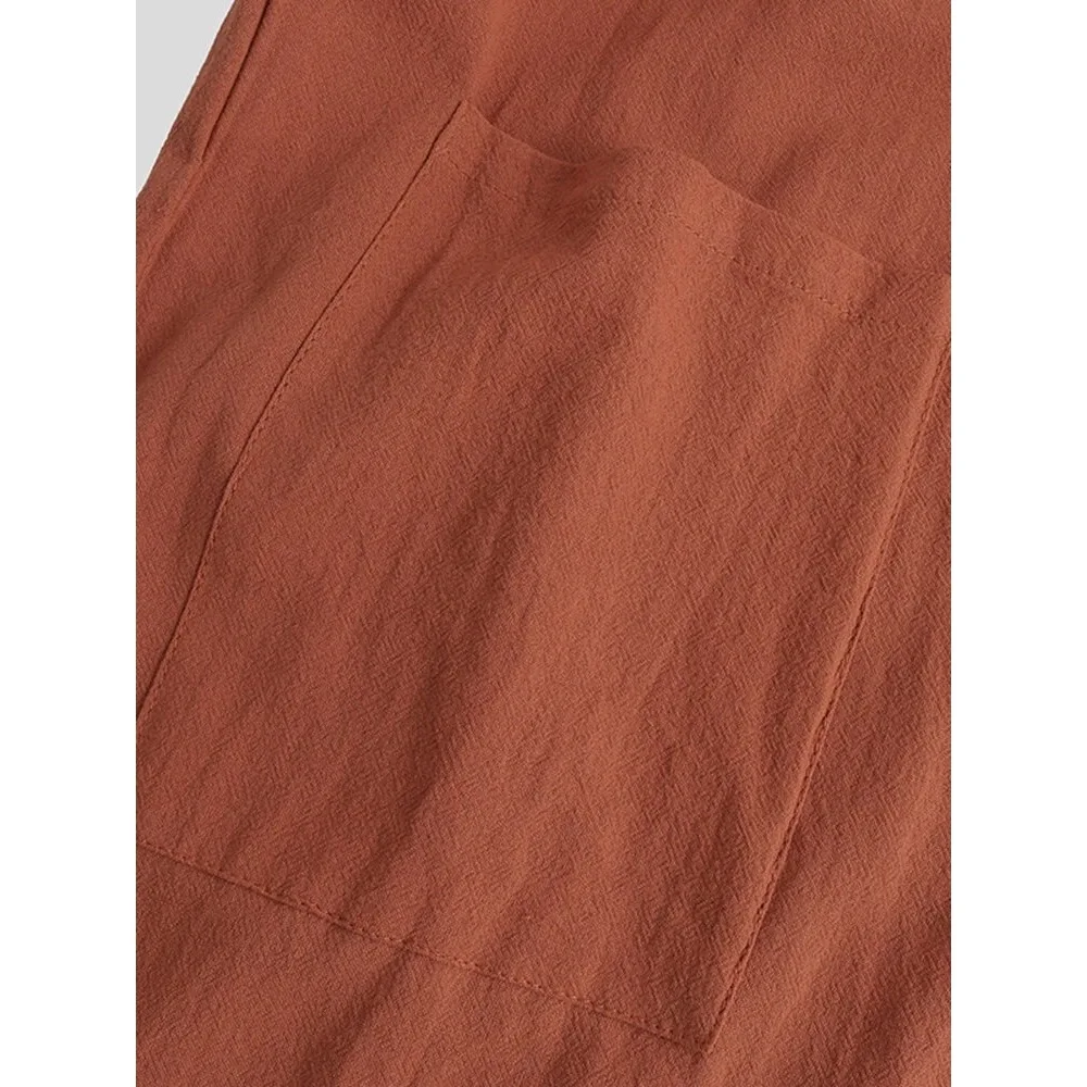 Muslim Dubai New Men's Loose Standing Neck Door Barrel Long Sleeve Robe Ethnic Style Robe Jubba Thobe Muslim Fashion Clothing