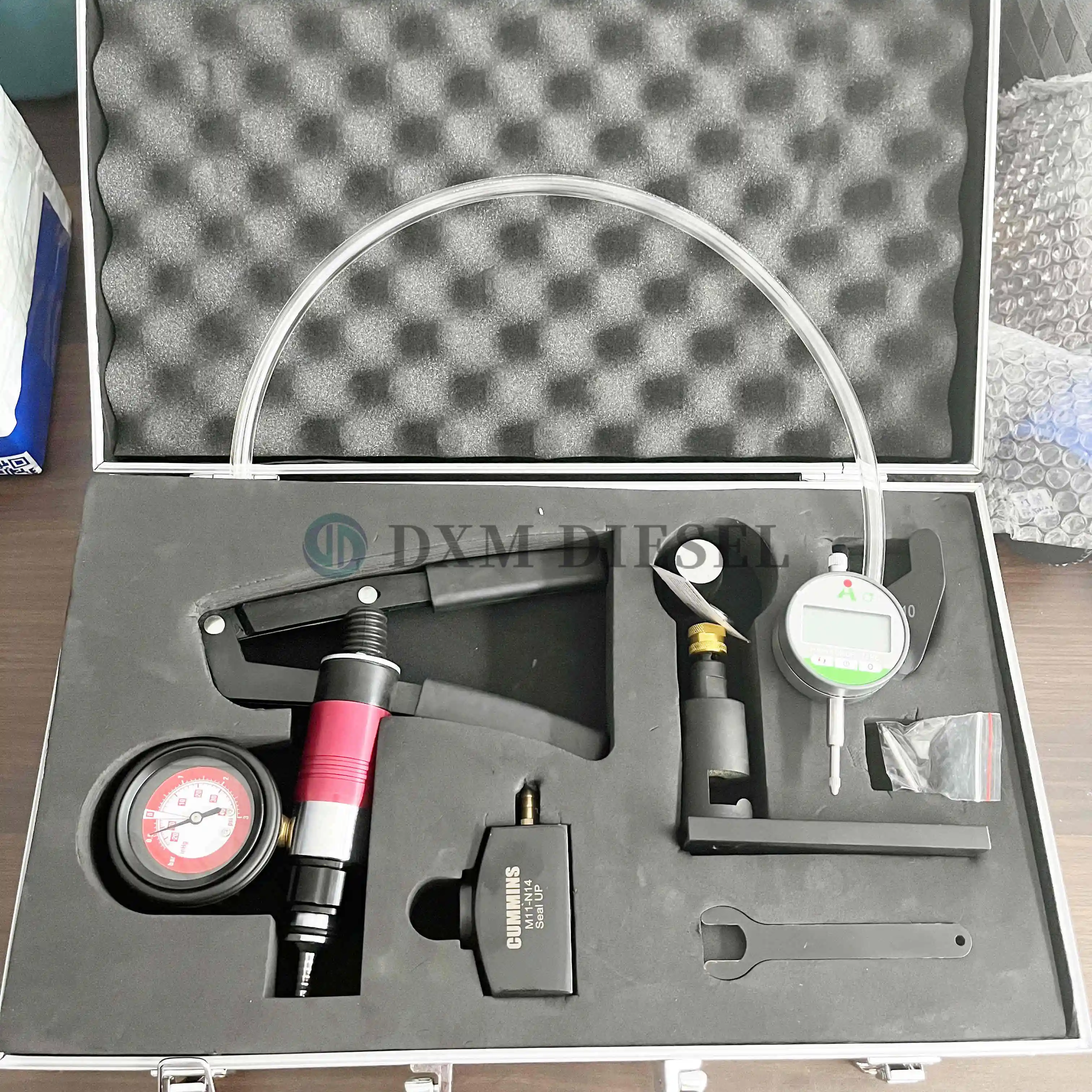 

DXM for Cummins M11 N14 EUI EUP Diesel Common Rail Injector Valve Sealing Test Armature Lift Measuring Reapir Tool Kits