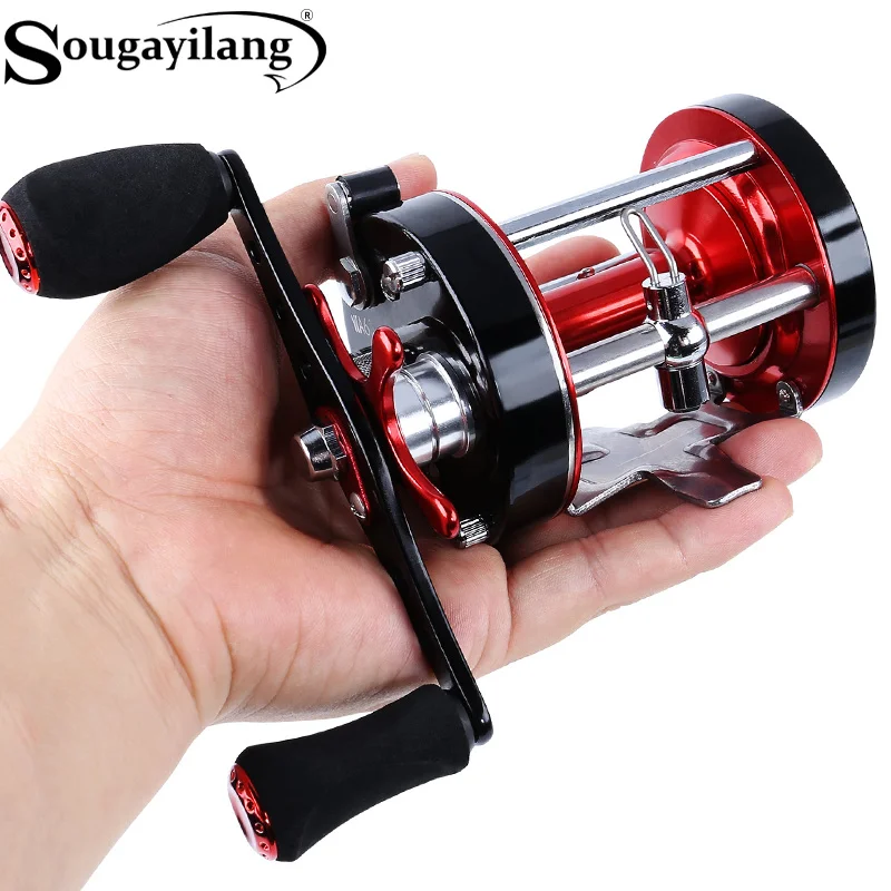 

Sougayilang 6+1BB Trolling Fishing Reel 2 Color Casting Baitcasting Reel for Saltwater Sea Boat Fishing Max Drag 22LB Pesca