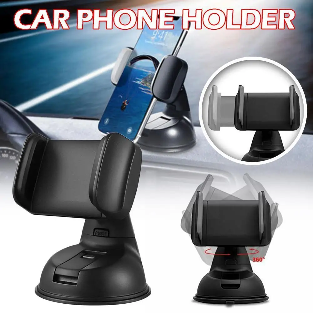 

360 Degrees Rotation Car Universal Phone Holder Dashboard Mount Suction Windscreen Car Mobile Phone Stand Bracket K9W5