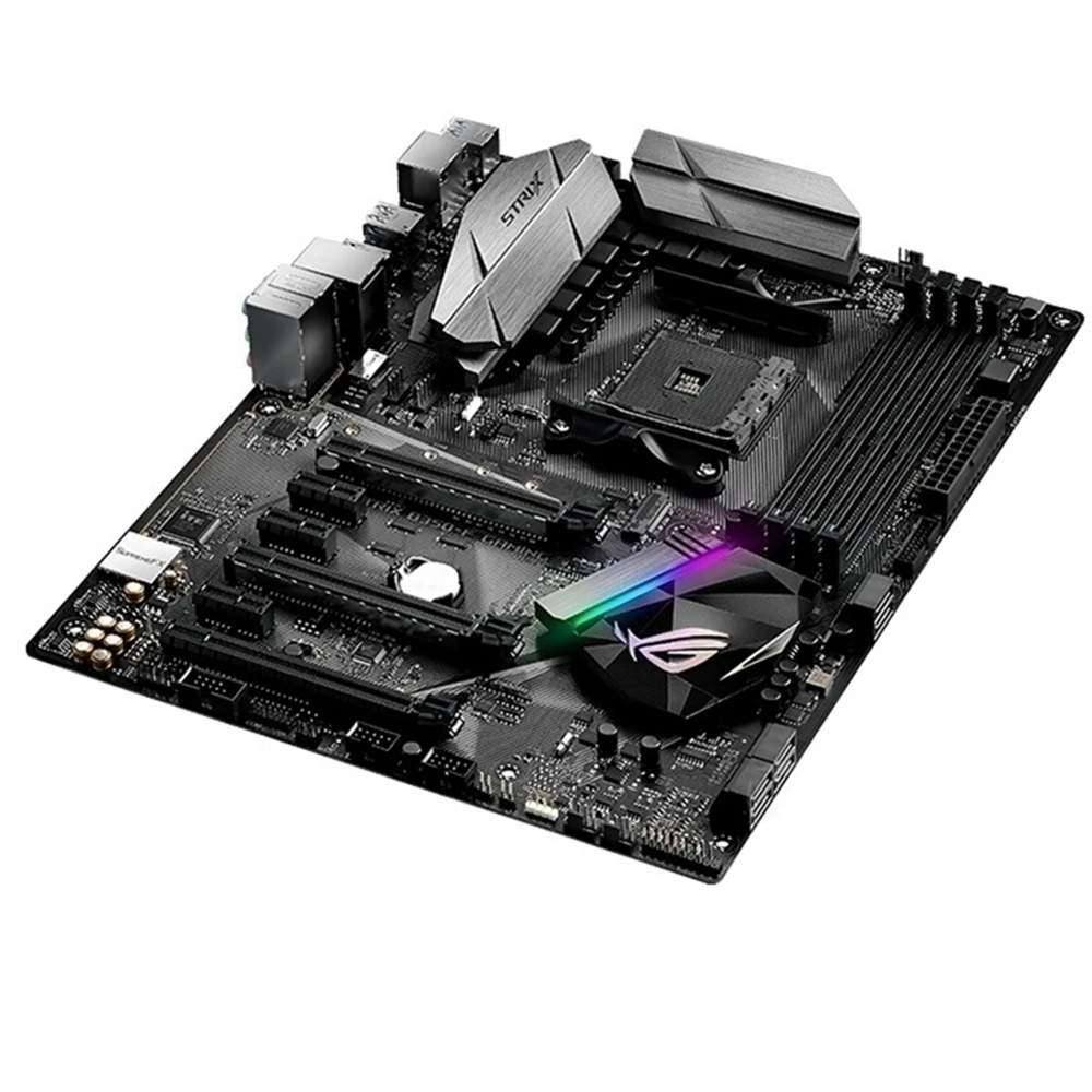Для ASUS STRIX Φ GAMING B350F компьютер USB3.0 M.2 Nvme SSD материнская плата AM4 DDR4 B350 настольная Б/у |