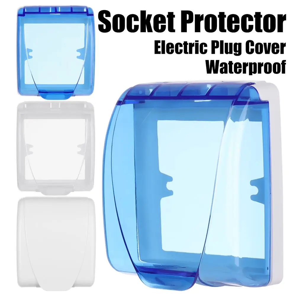 

Transparent Safety Waterproof Power Outlet Splash Box Sockets Socket Protector Electric Plug Cover