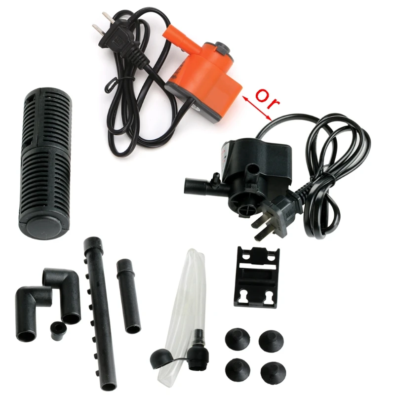 

US Mini 3 in 1 Aquarium Internal Filter Fish for Tank Submersible Pump Spray 5W
