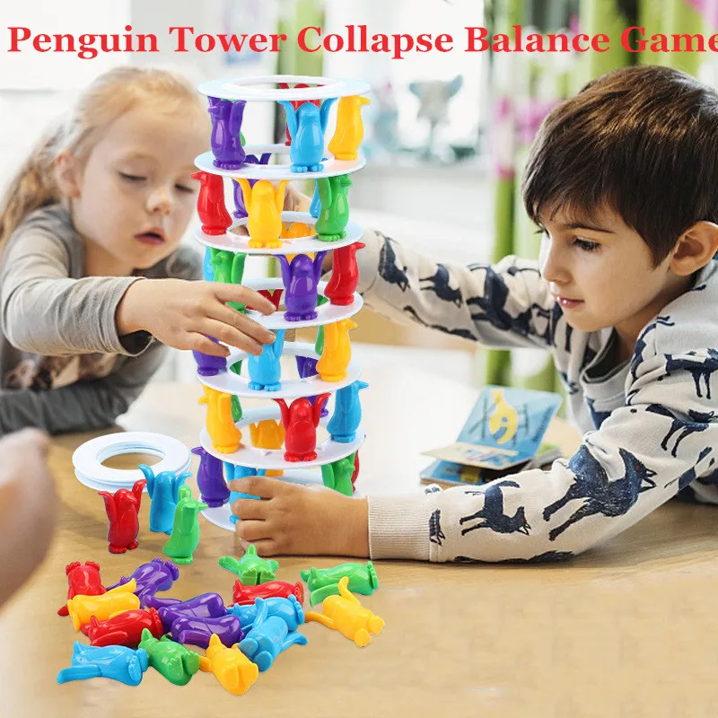 

Новый Пингвин башня падение баланс вечерние семья смешные игры Сумасшедший Пингвин столкновение башня вызов острых ощущений игрушки для д...