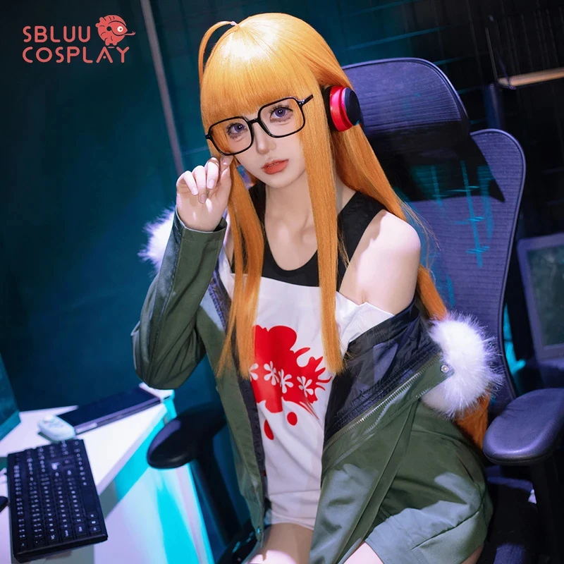 Фото Костюм для косплея COSSBluu Futaba Sakura с вышивкой, высокое качество, для Хэллоуина №2