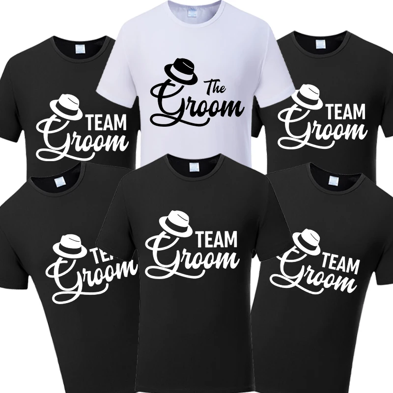 Team Groom Crew T-shirt for Boyfriend Single Farewell Bachelor Stag Party Engaged Wedding Tees Groomsmen Best Man Y2k Tops
