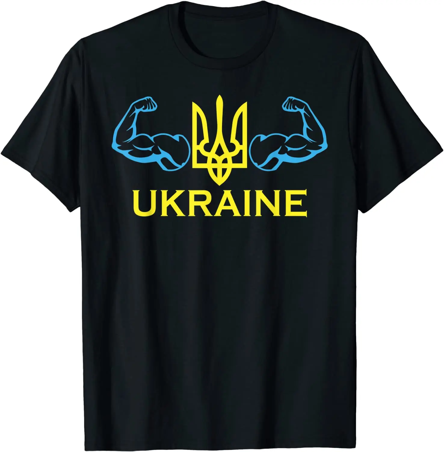 

Ukraine Ukrainians Ukrainian Kiev Trysub Flag Men T-Shirt Short Sleeve Casual 100% Cotton O-Neck Summer T Shirt