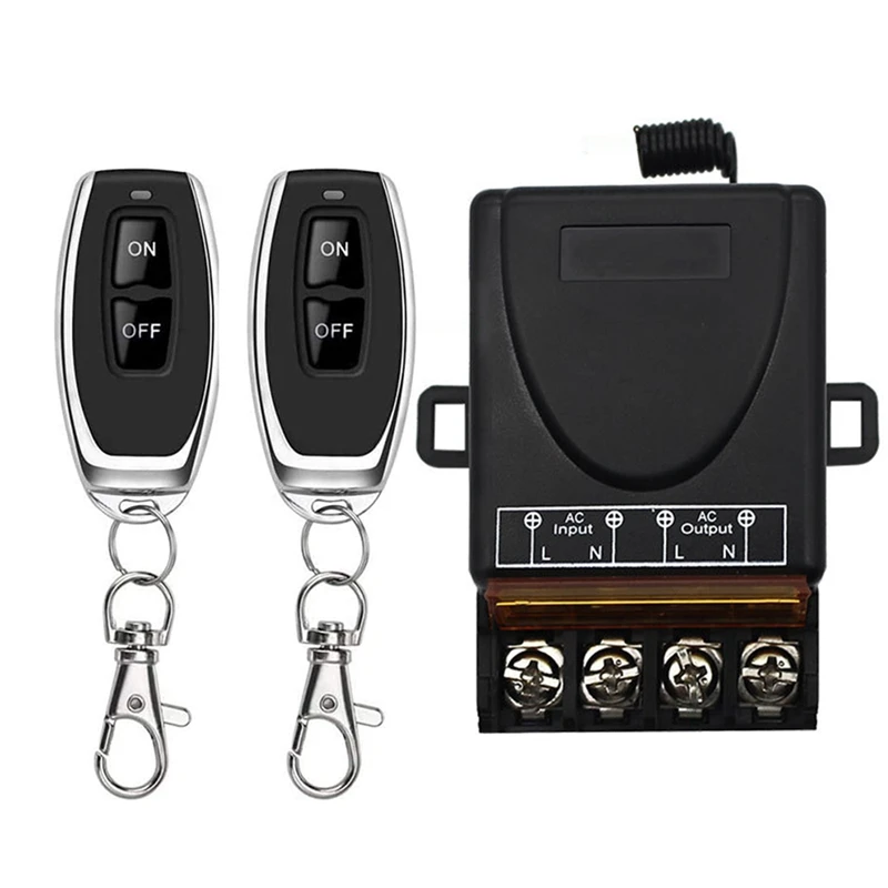 

RISE-AC 220V 30A 1CH 433MHz Wireless Remote Control Switch RF Relay Receiver + On/Off Transmitter for Electric Appliance Lamp