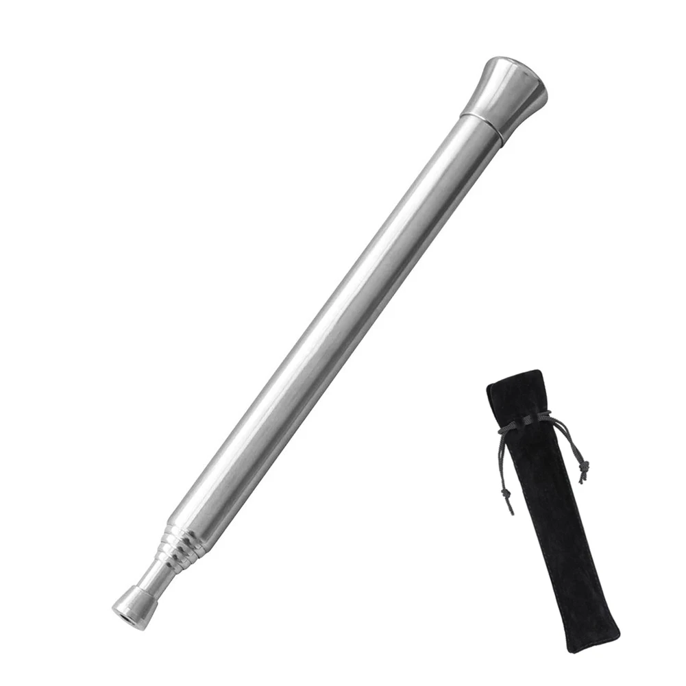 

1pc Telescopic Pocket Bellows Survival Fire Adjustable Stainless Steel Campfire Bellowing Tools Survival Camping Blowing Torch
