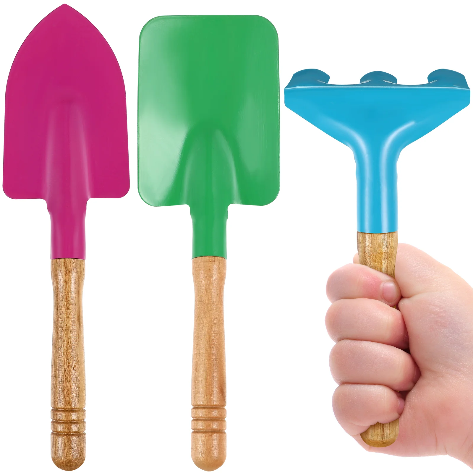 

Outdoor Play Toys Kids Metal Garden Tools Playing Sand Rake Child Beach Sandbox